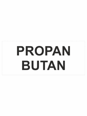 Označenie obalov nebezpečných látok - Tlakové nádoby a plyny: Propan Butan (Text)