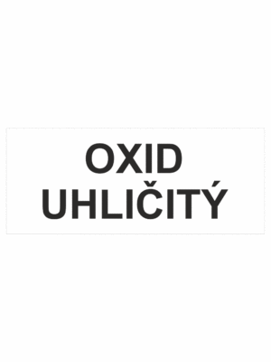 Označenie obalov nebezpečných látok - Tlakové nádoby a plyny: Oxid uhličitý