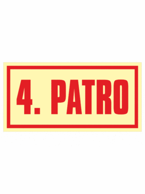 Značenie budov a priestorov - Označenie podlažia: 4. PATRO