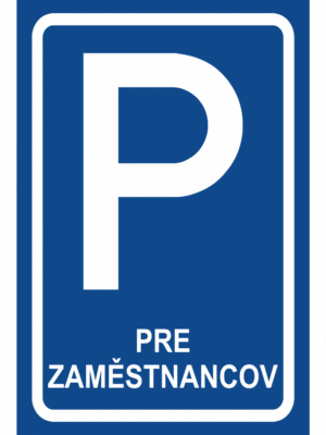 Značenie budov a priestorov - Parkovanie: Parkovisko pre zaměstnancov