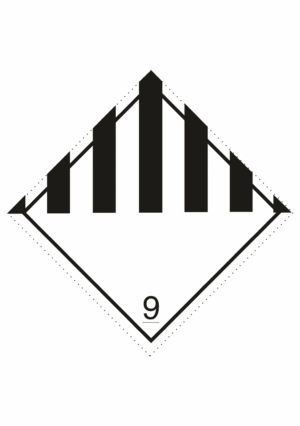 Označenie obalov nebezpečných látok - Symboly ADR: Iné nebezpečné látky a predmety č.9