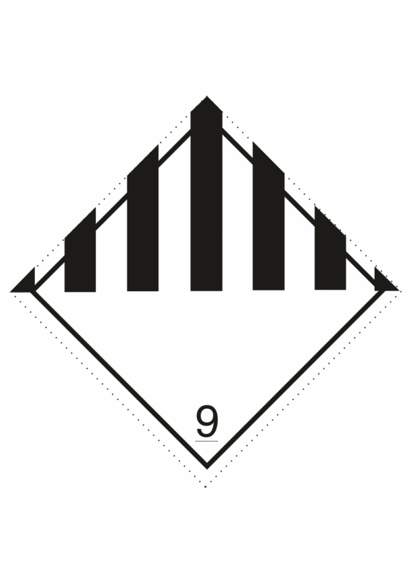 Označenie obalov nebezpečných látok - Symboly ADR: Iné nebezpečné látky a predmety č.9