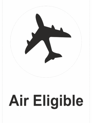 Označenie obalov nebezpečných látok - Prepravné štítky: Air Eligible