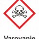 Označenie obalov nebezpečných látok - Výstražné symboly GHS/CLP s textom Varovanie: Toxické