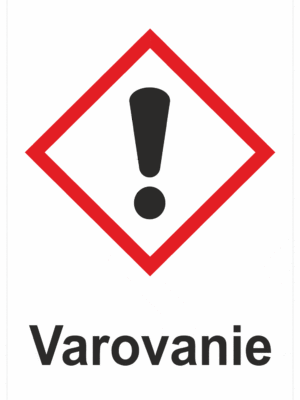 Označenie obalov nebezpečných látok - Výstražné symboly GHS/CLP s textom Varovanie: Dráždivé