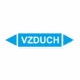 Značenie potrubí - Obojsmerné šípky bez symbolu: Vzduch
