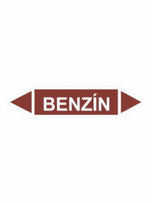 Značenie potrubí - Obojsmerné šípky bez symbolu: Benzín