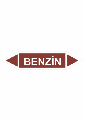 Značenie potrubí - Obojsmerné šípky bez symbolu: Benzín