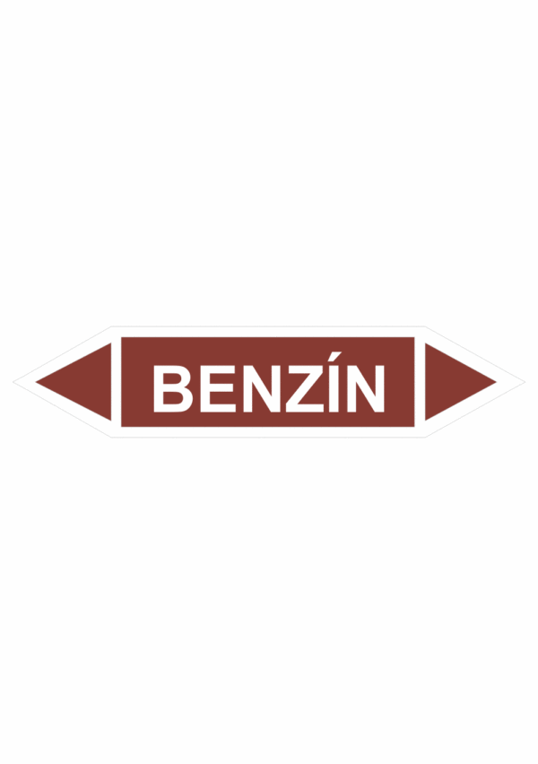 Značenie potrubí - Obojsmerné šípky bez symbolu: Benzín
