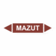 Značenie potrubí - Obojsmerné šípky bez symbolu: Mazut