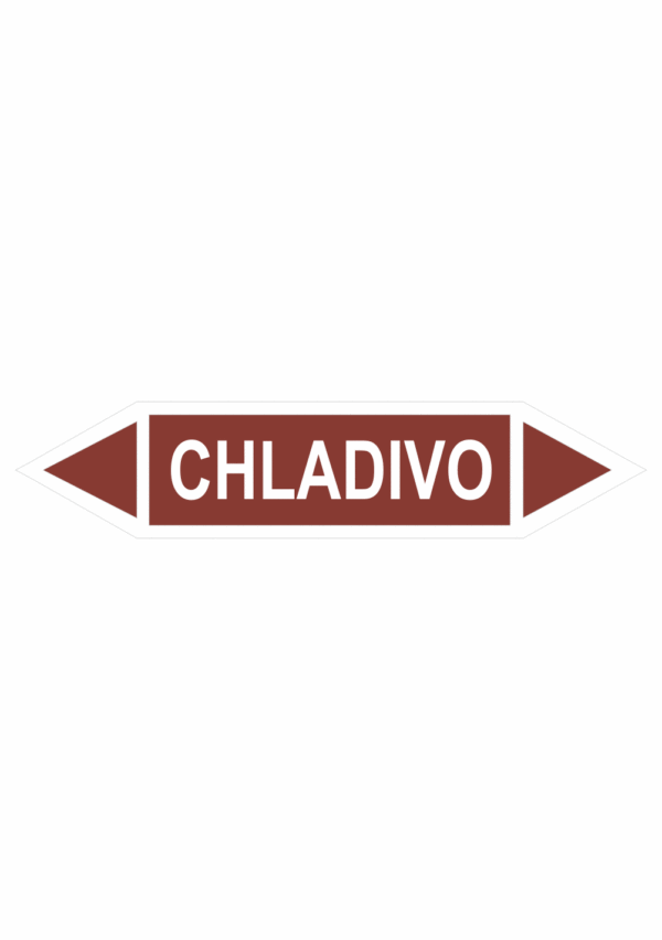 Značenie potrubí - Obojsmerné šípky bez symbolu: Chladivo
