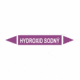Značenie potrubí - Obojsmerné šípky bez symbolu: Hydroxid sodný