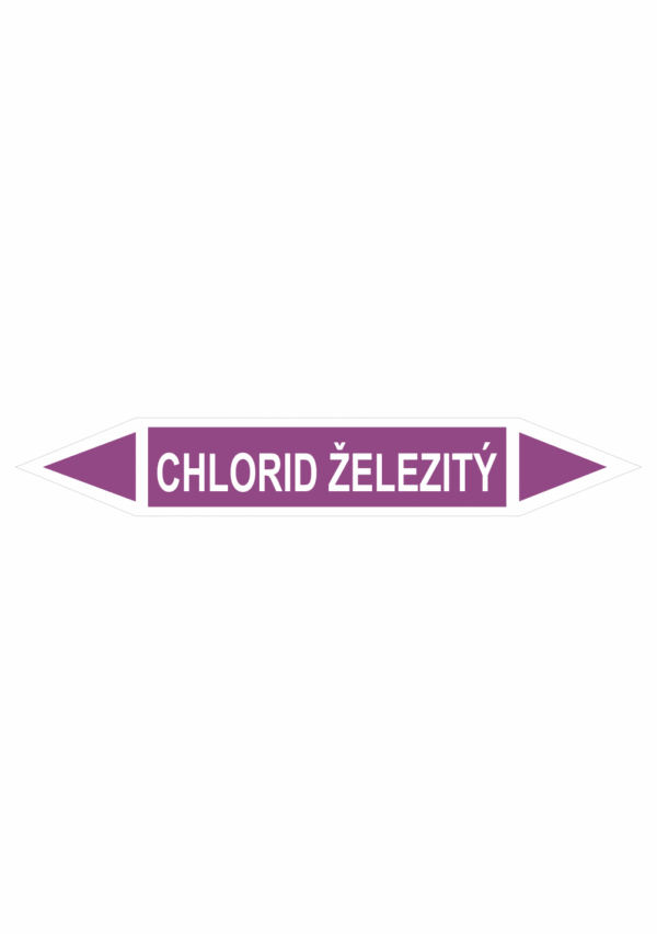 Značenie potrubí - Obojsmerné šípky bez symbolu: Chlorid železitý