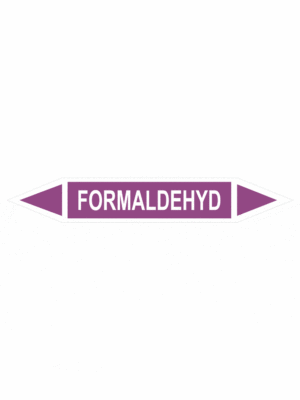 Značenie potrubí - Obojsmerné šípky bez symbolu: Formaldehyd