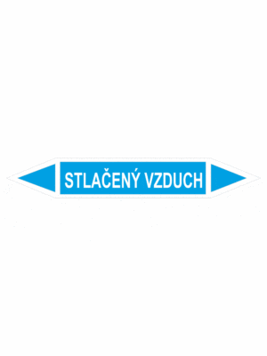 Značenie potrubí - Obojsmerné šípky bez symbolu: Stlačený vzduch