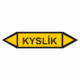 Značenie potrubí - Obojsmerné šípky bez symbolu: Kyslík