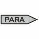 Značenie potrubí - Jednosmerné šípky: Para (Text, velkosť 2,3, smer vpravo)