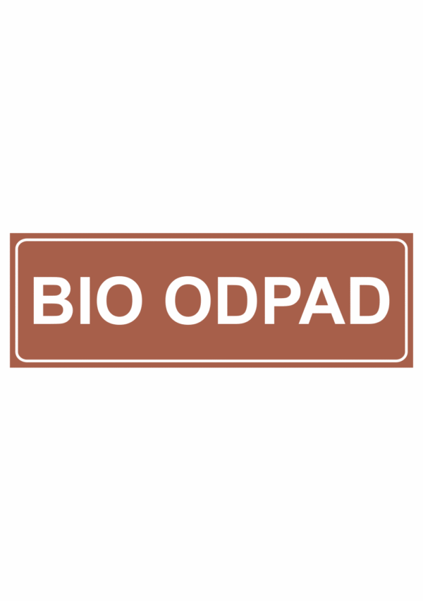 Označenie obalov nebezpečných látok - Separovaný odpad: Bio odpad