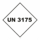 Označenie obalov nebezpečných látok - UN čísla a nápisy: UN 3175 (Kosočtverec)