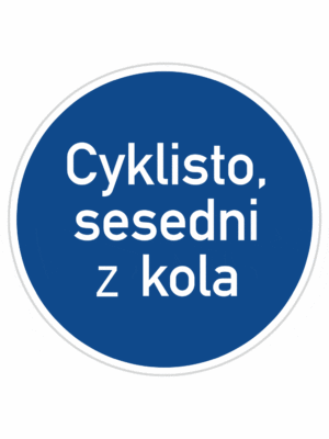 Plechové dopravné značky - Príkazové značenie: Iný príkaz