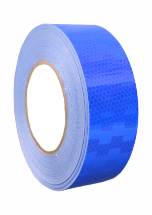 Značení vozidel - Označení nákladních automobilů: Reflexní mikroprismatická páska modrá