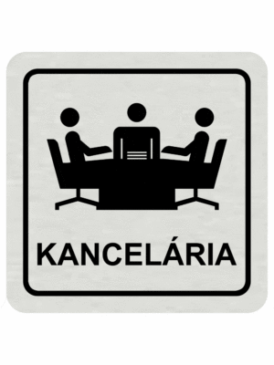 Značenie budov a pristor - Hliníkové piktogramy: Kancelária
