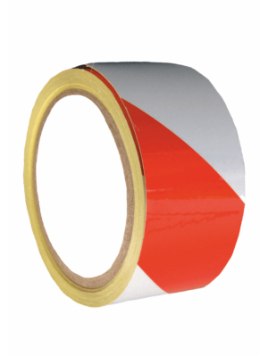 Reflexní pásky - Značkovací pásky: Reflexní pás červenobílý levý