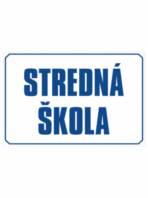 Značenie budov a priestorov: Stredná škola (text)