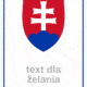 Značenie budov a priestorov: Státný znak SK + text