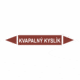 Značenie potrubí - Obojsmerné šípky bez symbolu: Kvapalný kyslík