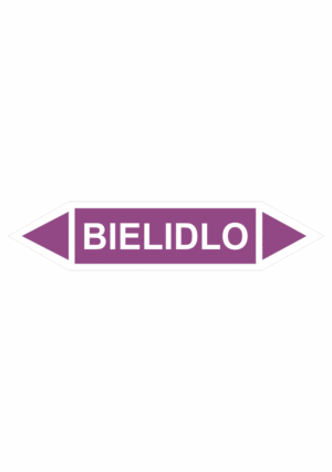 Značenie potrubí - Obojsmerné šípky bez symbolu: Bielidlo