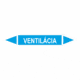 Značenie potrubí - Obojsmerné šípky bez symbolu: Ventilácia
