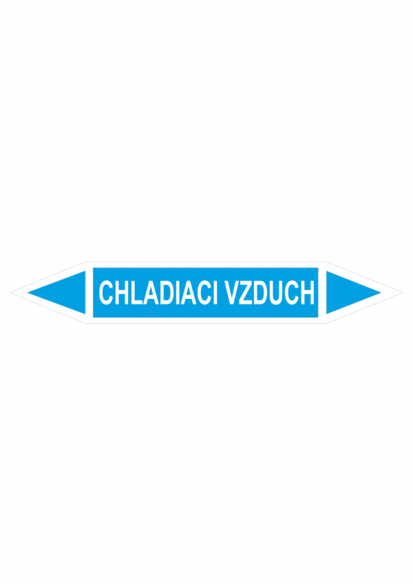 Značenie potrubí - Obojsmerné šípky bez symbolu: Chladiaci vzduch