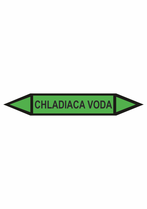 Značenie potrubí - Obojsmerné šípky bez symbolu: Chladiaca voda