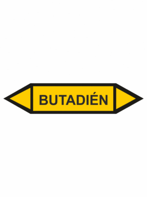 Značenie potrubí - Obojsmerné šípky bez symbolu: Butadién
