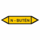 Značenie potrubí - Obojsmerné šípky bez symbolu: N - Butén