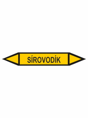 Značenie potrubí - Obojsmerné šípky bez symbolu: Sírovodík