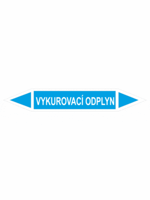 Značenie potrubí - Obojsmerné šípky bez symbolu: Vykurovací odplyn