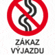 Značenie budov a priestorov - Zimné strediska a rezorty: Zákaz výjazdu zo stopy