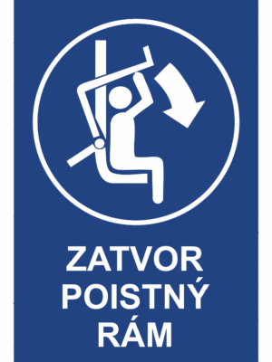 Značenie budov a priestorov - Zimné strediska a rezorty: Zatvor poistný rám