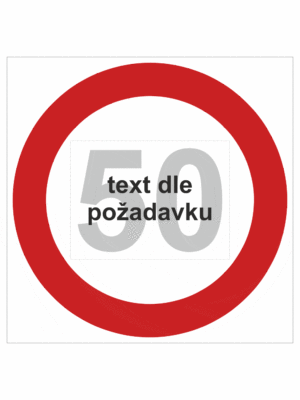 Dopravní značenie - Plastové dopravné značky: Maximálna povolená rýchlosť