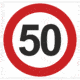 Dopravní značenie - Plastové dopravné značky: Maximálna povolená rýchlosť 50 km/h