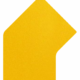 Podlahové značení - Napojení pásu: Roh 45° žlutý