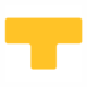 Podlahové pásky a značky - PermaRoute tvary: Žluté T