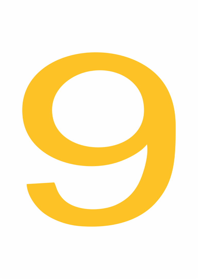 Podlahové pásky a značky - Podlahové čísla a písmena: Číslo PermaLean 9