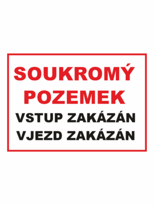 Zákazové tabulky - pouze text