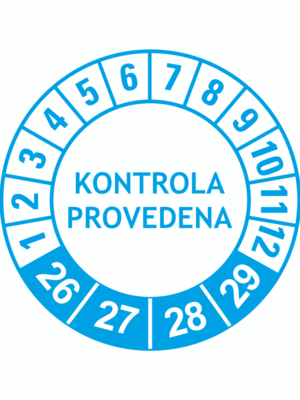 Revizní a kalibrační kolečka - 4 Roky: Kontrola provedena 2026-29