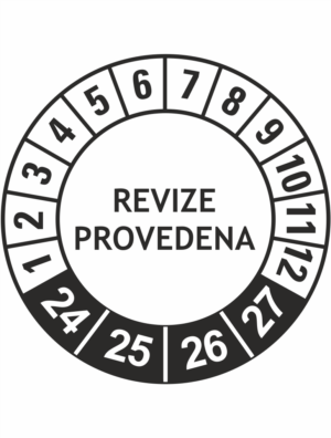 Revizní a kalibrační kolečka - 4 Roky: Revize provedena 2024-27