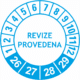 Revizní a kalibrační kolečka - 4 Roky: Revize provedena 2026-29