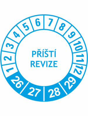 Revizní a kalibrační kolečka - 4 Roky: Příští revize 2026-2029